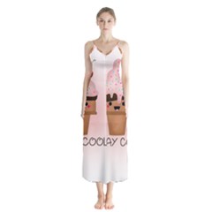 Stay Cool Button Up Chiffon Maxi Dress by ZephyyrDesigns
