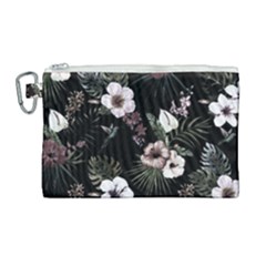 Tropical Pattern Canvas Cosmetic Bag (large) by Valentinaart
