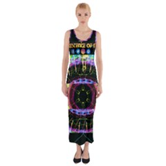 Social Media Rave Apparel Fitted Maxi Dress by TheExistenceOfNeon2018