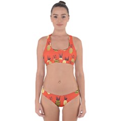 Pineapples Cross Back Hipster Bikini Set by luizavictorya72