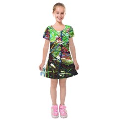 Depression 5 Kids  Short Sleeve Velvet Dress by bestdesignintheworld