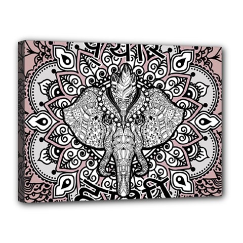 Ornate Hindu Elephant  Canvas 16  X 12  by Valentinaart