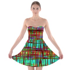 Scratched Texture                                     Strapless Bra Top Dress by LalyLauraFLM