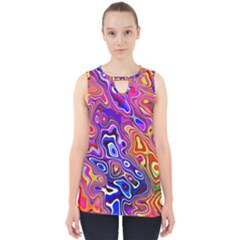 Colorful Texture                                      Cut Out Tank Top by LalyLauraFLM
