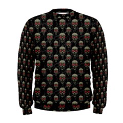 Skulls Motif Pattern Men s Sweatshirt