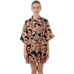 Crying Kim Kardashian Quarter Sleeve Kimono Robe by Valentinaart