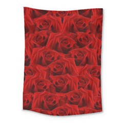 Romantic Red Rose Medium Tapestry by LoolyElzayat