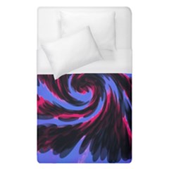 Swirl Black Blue Pink Duvet Cover (single Size) by BrightVibesDesign