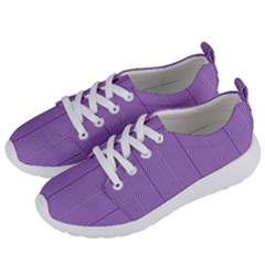 Mod Twist Stripes Purple And White Women s Lightweight Sports Shoes by BrightVibesDesign