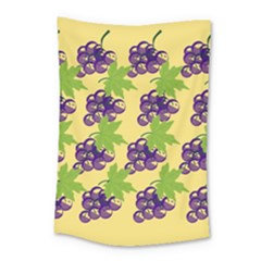 Grapes Background Sheet Leaves Small Tapestry