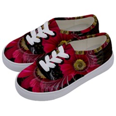 Fantasy Flower Fractal Blossom Kids  Classic Low Top Sneakers