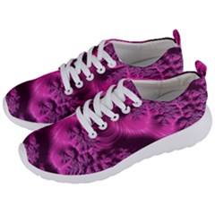 Fractal Artwork Pink Purple Elegant Men s Lightweight Sports Shoes