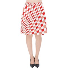 Graphics Pattern Design Abstract Velvet High Waist Skirt by Sapixe