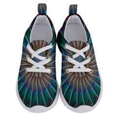 Fractal Peacock Rendering Running Shoes by Sapixe