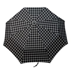 Black And White Optical Illusion Dots And Lines Folding Umbrellas by PodArtist