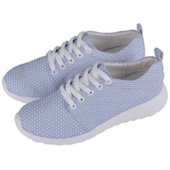 Alice Blue White Kisses In English Country Garden Men s Lightweight Sports Shoes by PodArtist