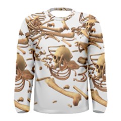 Skull Bone Skeleton Bones Men s Long Sleeve Tee by Sapixe
