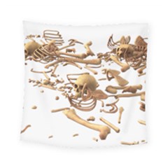 Skull Bone Skeleton Bones Square Tapestry (small)
