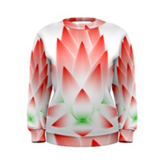 Lotus Flower Blossom Abstract Women s Sweatshirt by Sapixe