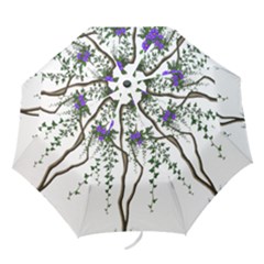 Image Cropped Tree With Flowers Tree Folding Umbrellas by Sapixe