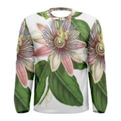 Passion Flower Flower Plant Blossom Men s Long Sleeve Tee by Sapixe
