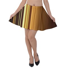 Course Gold Golden Background Velvet Skater Skirt by Sapixe