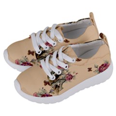 Flower Traditional Chinese Painting Kids  Lightweight Sports Shoes