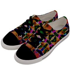 Butterfly Color Pop Art Men s Low Top Canvas Sneakers