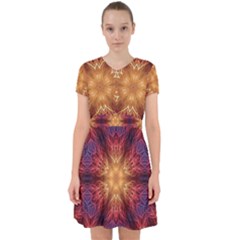 Fractal Abstract Artistic Adorable In Chiffon Dress by Sapixe