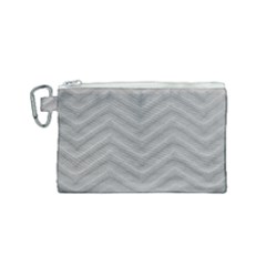 White Fabric Pattern Textile Canvas Cosmetic Bag (small) by Sapixe