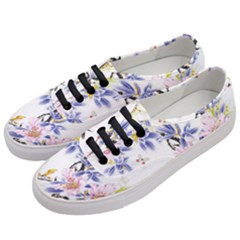 Lily Hand Painted Iris Women s Classic Low Top Sneakers by Sapixe