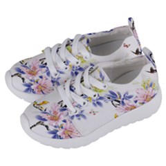 Lily Hand Painted Iris Kids  Lightweight Sports Shoes