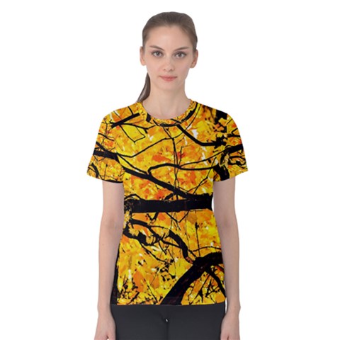 Golden Vein Women s Cotton Tee by FunnyCow