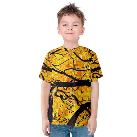 Golden Vein Kids  Cotton Tee by FunnyCow