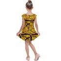 Golden Vein Kids Cap Sleeve Dress View2