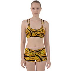 Golden Vein Women s Sports Set by FunnyCow