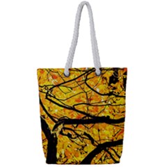 Golden Vein Full Print Rope Handle Tote (small)