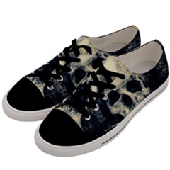 Skull Men s Low Top Canvas Sneakers by FunnyCow