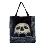 Smiling Skull Grocery Tote Bag