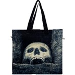 Smiling Skull Canvas Travel Bag