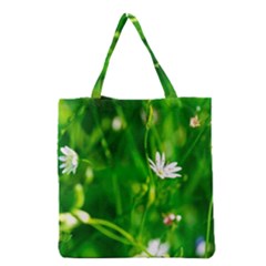 Inside The Grass Grocery Tote Bag