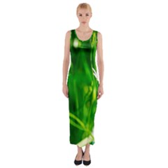 Inside The Grass Fitted Maxi Dress