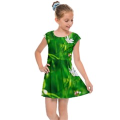 Inside The Grass Kids Cap Sleeve Dress