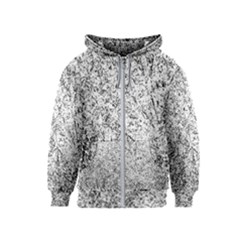 Willow Foliage Abstract Kids  Zipper Hoodie