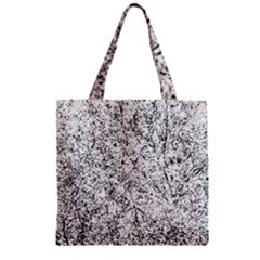Willow Foliage Abstract Zipper Grocery Tote Bag