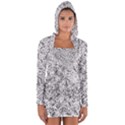 Willow Foliage Abstract Long Sleeve Hooded T-shirt View1