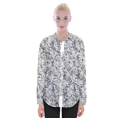 Willow Foliage Abstract Womens Long Sleeve Shirt