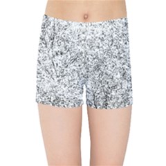 Willow Foliage Abstract Kids Sports Shorts by FunnyCow