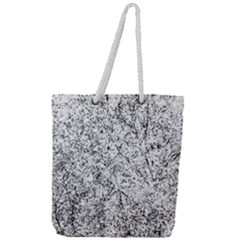 Willow Foliage Abstract Full Print Rope Handle Tote (large)