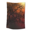Sunset Silhouette Winter Tree Small Tapestry View1